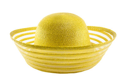 Sun Hat Gold Yellow Black: $18.00