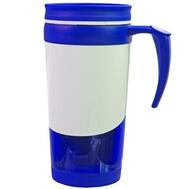 OSQ Blue Double Wall Tumbler Mug 16oz With Handles In Gift Box: $10.00