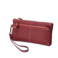 Women's Genuine Leather Wristlet Wallet Assorted: $0.00