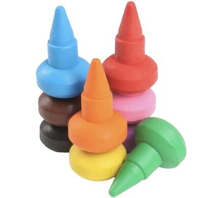 Topwrite Easy Grip Stackable Crayons 10pcs