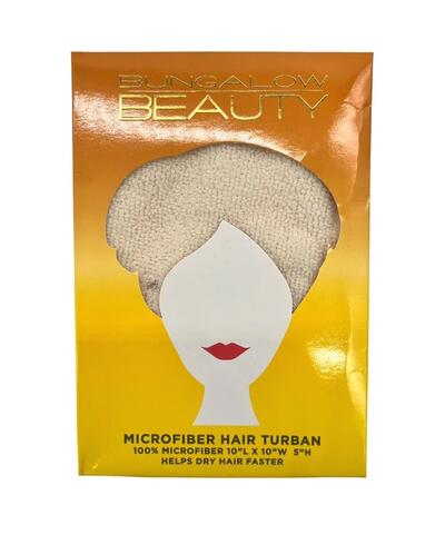 Bungalow Beauty 10x10 Microfiber Hair Turban: $7.00
