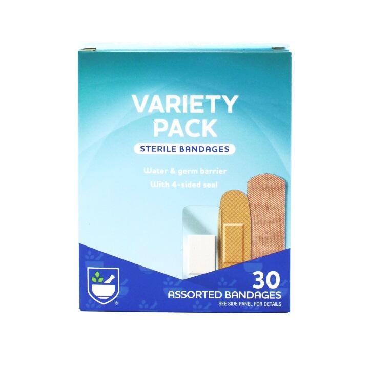 Rite Aid Bandge Variety Pack 30ct