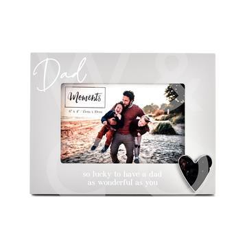DNR Moments Wooden Photo Frame W/Heart 6x4 Dad: $9.99