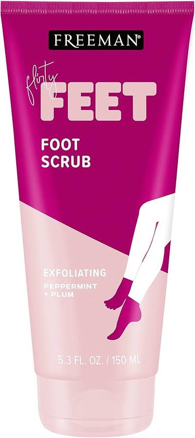 Freeman Flirty Feet Exfoilating Foot Scrub Peppermint & Plum 5.3oz