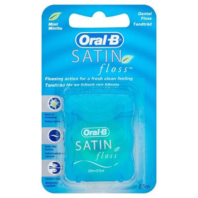 Oral-B Satin Floss Mint 25m: $7.00