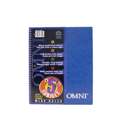 Omni 5 Subject Notebook 170shts Wide 10.5x8.5