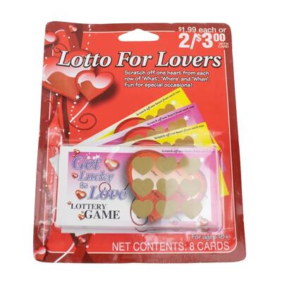 Valentine Lotto Love Coupon Book: $5.00