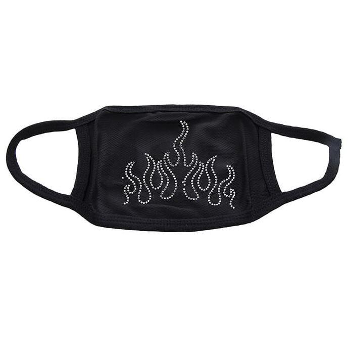 Flame Rhinestone F/Mask