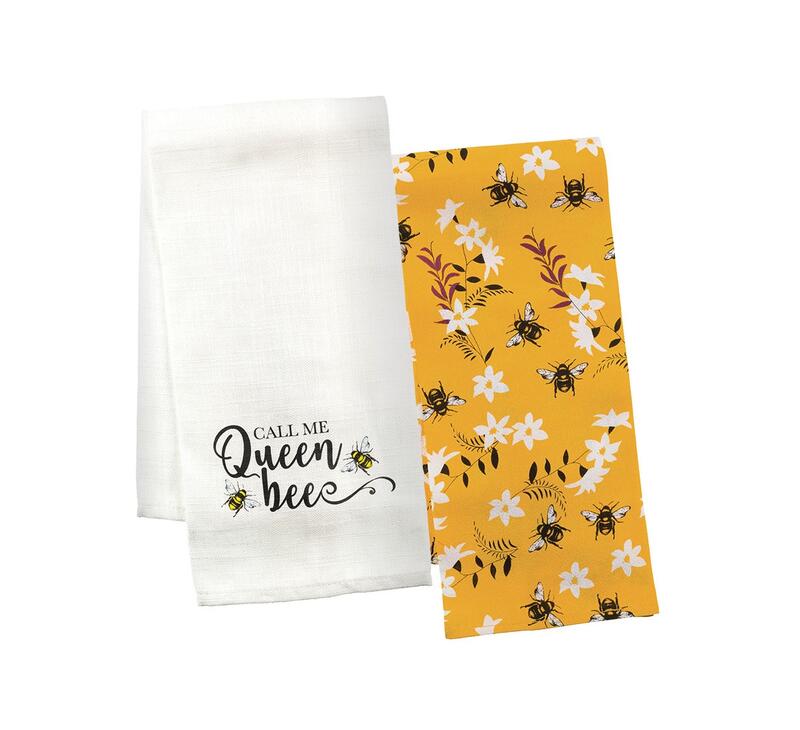 Lilac & Vine Bee Kitchen Towel 2 pieces