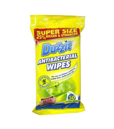 Duzzit Antibacterial Wipes 50s: $6.00