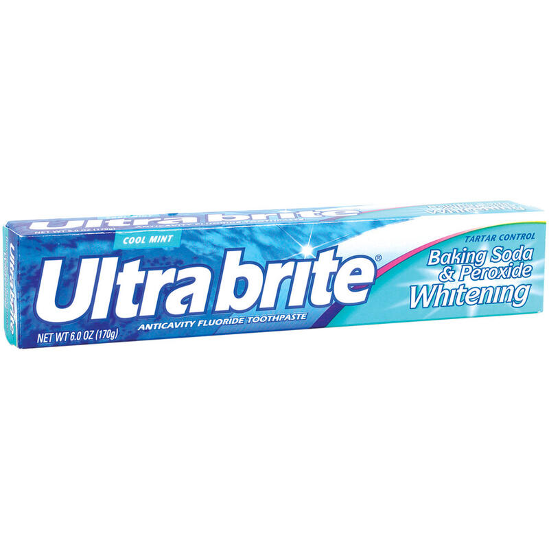 Ultra Brite Baking Soda & Peroxide Whitening Toothpaste Cool Mint 6oz: $8.00