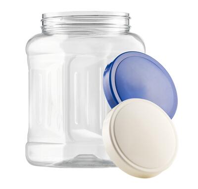 Transparent Plastic Jar 1900ml: $10.00