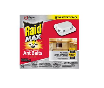 Raid Max Double Control Ant Baits 8 count: $25.00