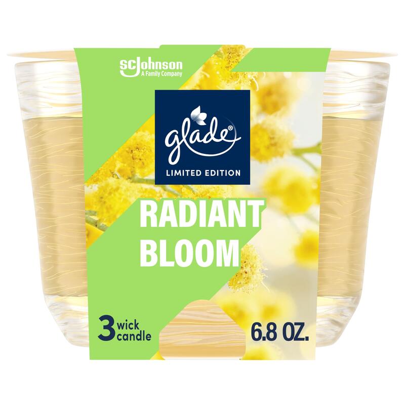 Glade 3 Wick Candle Radiant Bloom 6.8oz