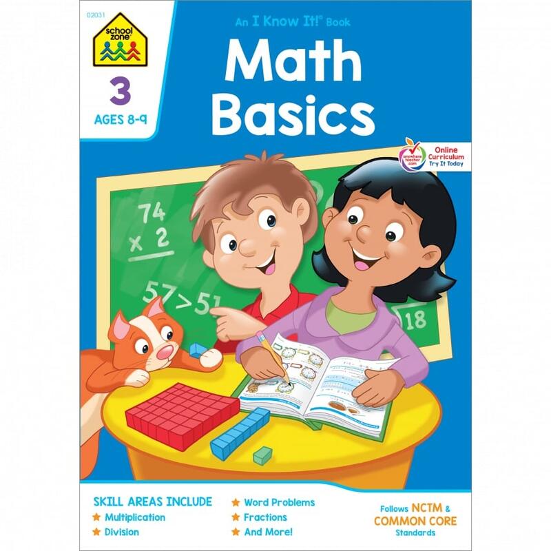 School Zone Math Grade 3  Multiplication And Division: $5.00