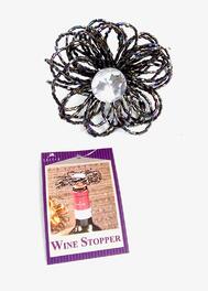 Copper Bead Flower Cork Stopper: $8.00