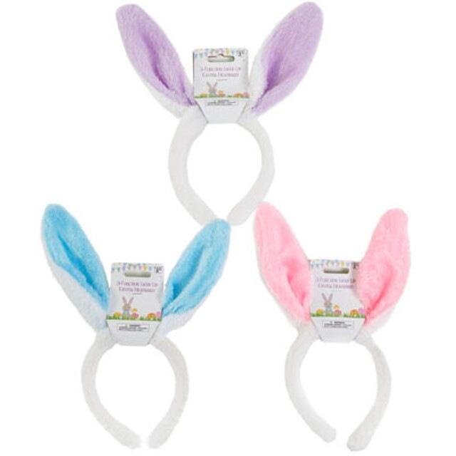 Headband Bunny With Led Ear Plush White