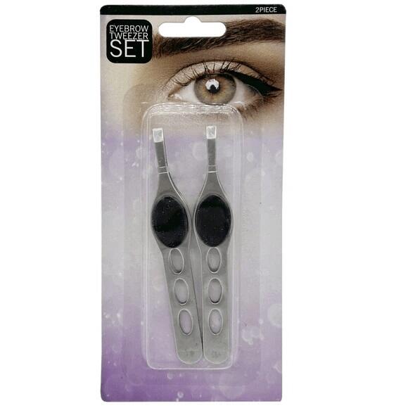 Eyebrow Tweezers with Textured Grip