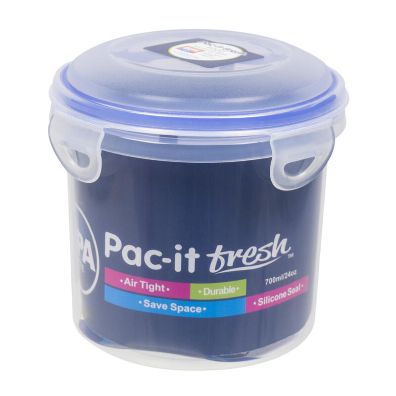  Pac-it Fresh Plastic Round Food Storage 24oz: $6.00