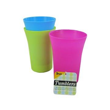 Tumblers Assorted 3 ct: $7.00