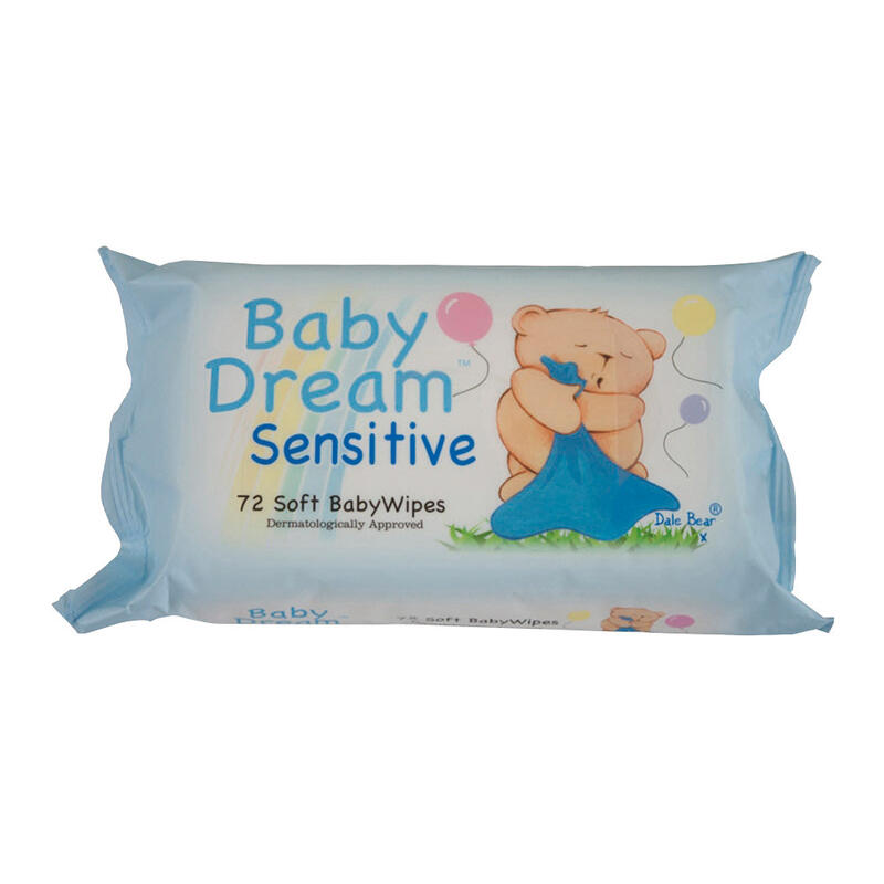 Baby Dream Wipes Sensitive 72s