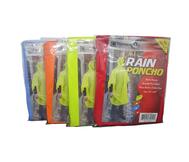 Adult Pvc Rain Poncho Assorted: $15.00