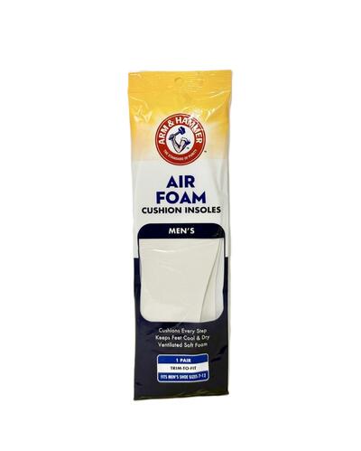 Arm & Hammer Men Air Foam Cushion Insoles Size 7-12 1 pair