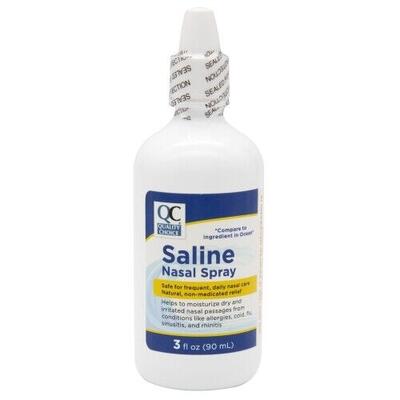 QC Saline Nasal Spray 3oz: $9.00