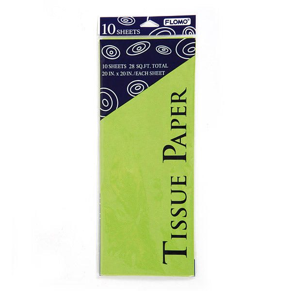 Lime Green Tissue Sheets 10ct