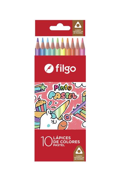 Filgo Colored Pencils De Wood Pastel 10 pieces: $7.00