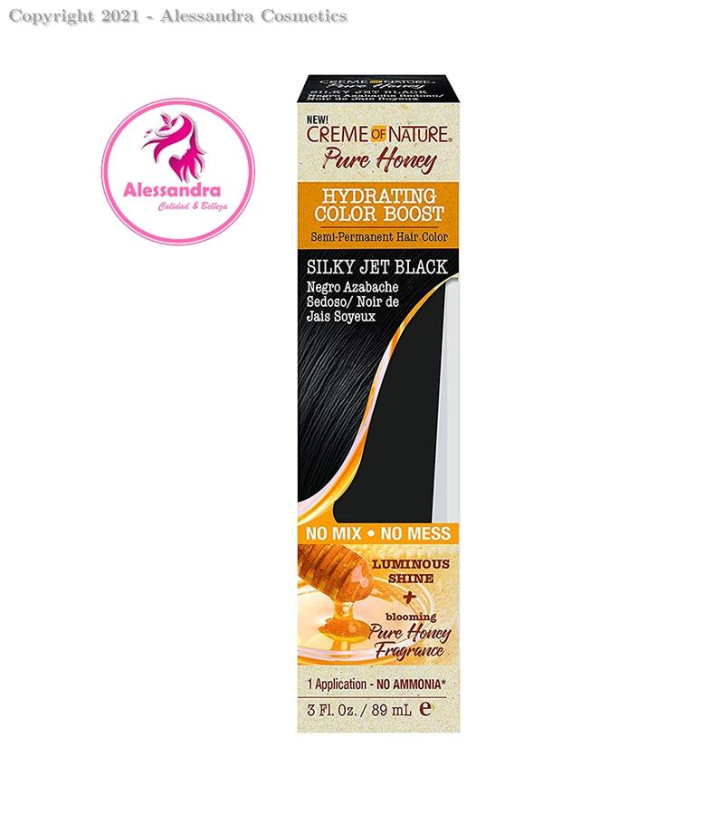 Creme of Nature Pure Honey Semi-Permanent Hair Colour Silky Jet Black 3oz: $3.00