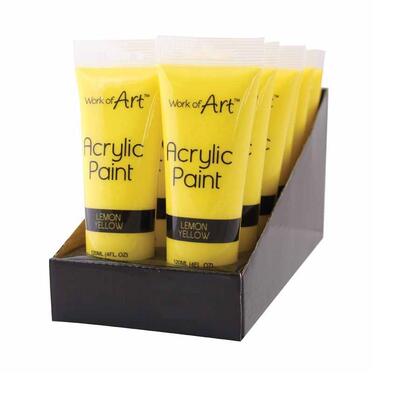Yellow Acrylic Paint 120ml: $5.00