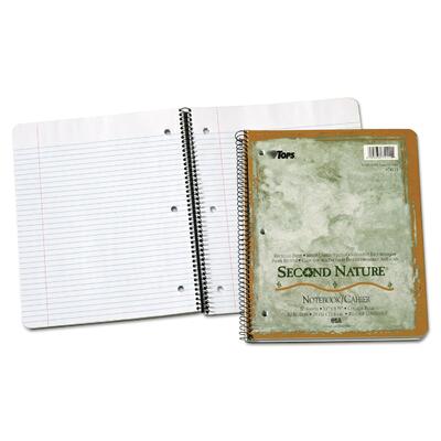 Tops Second Nature Subject Wirebound Notebook