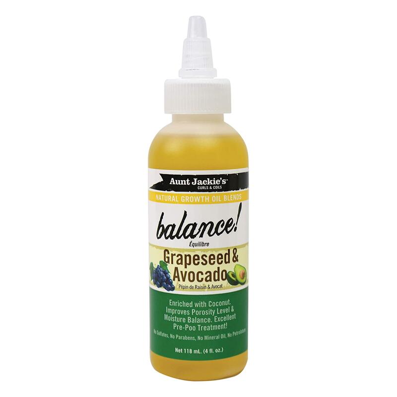 Aunt Jackie's Balance Grapeseed & Avocado Oil 4 oz