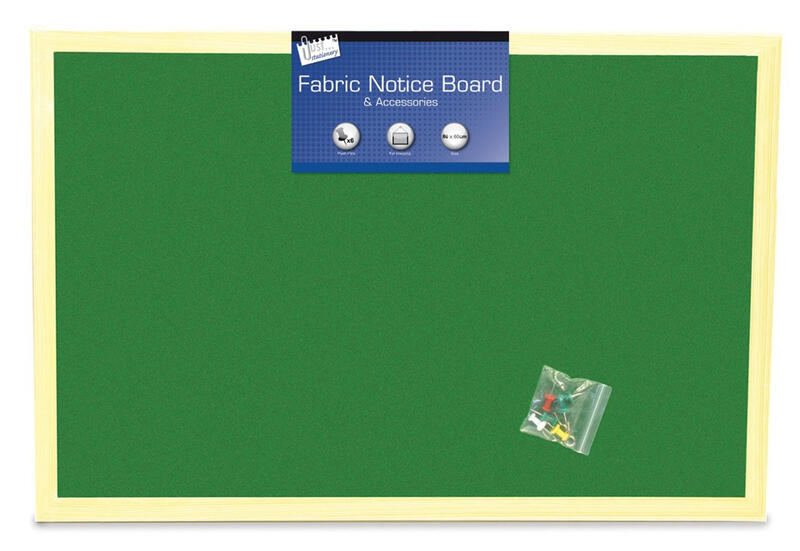 Fabric Notice Board 600x800mm Assorted