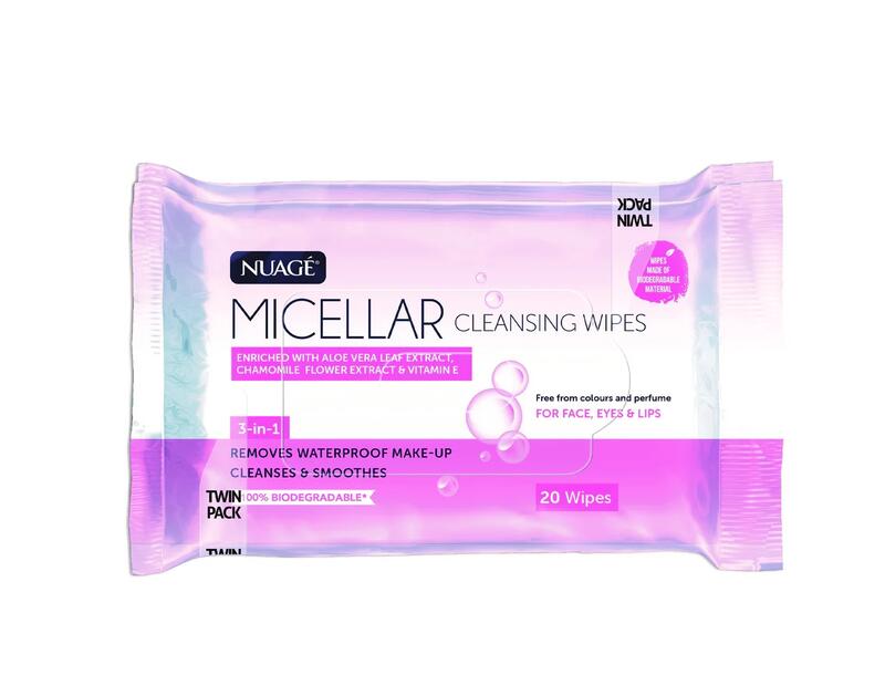 Nuage 3-in-1 Micellar Cleansing Wipes 2 x 20 pack