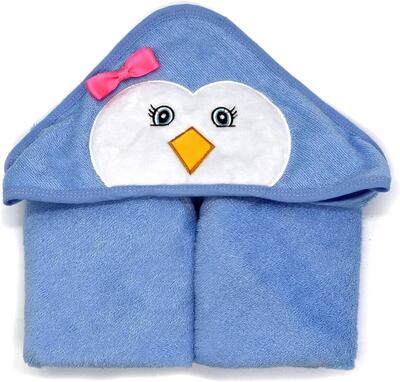 Liname Organic Bamboo Hooded Baby Bath Towel