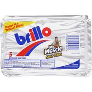 Mr Muscle Brillos Soap Pad 5's: $3.75