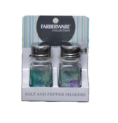 Faberware Glass Salt/Pepper Shakers 3oz