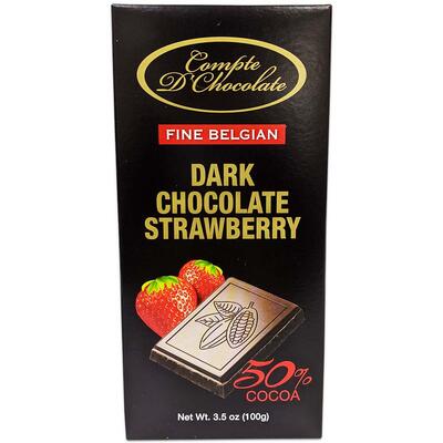 Compte D Chocolate Dark Chocolate Strawberry 3.5oz