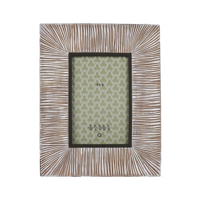 Three Hands Table Top Picture Frame Brown Resin