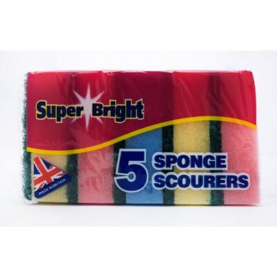 Superbright Sponge Scourer  5pk: $2.00