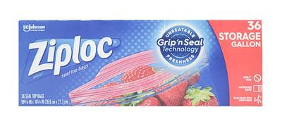 Ziploc Freezer Bag Gallon 36c