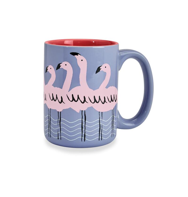 Flamingo Ceramic Mug Purple 16oz