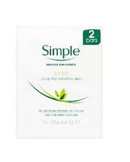 Simple Pure Soap For Sensitive Skin Twin Pack 2 x 125g: $10.00