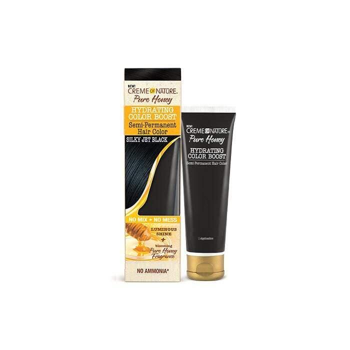 Creme Of Nature Pure Honey Semi-Permanent Hair Color Silky Jet Black 3oz