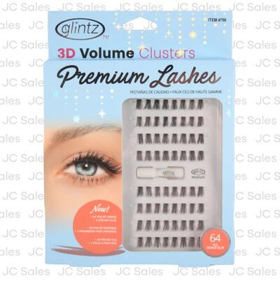Glintz 3D Medium Premium Lashes 64pc