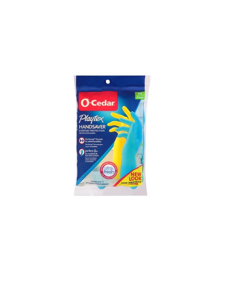 O-Cedar Playtex Handsaver Glove Blue & Yellow 2 pack: $8.00