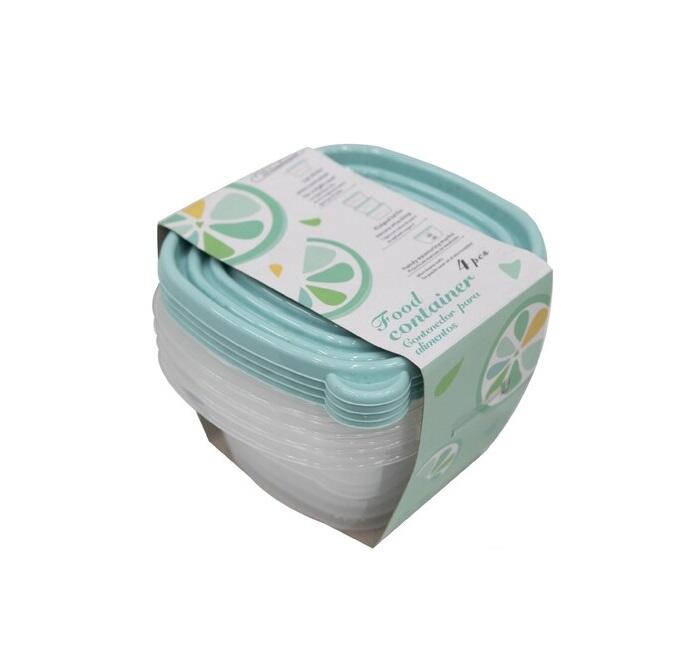 Windrose Food Container Aqua 4 pieces
