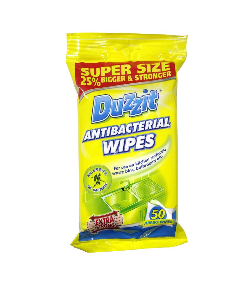 Duzzit Antibacterial Wipes 50s: $2.00